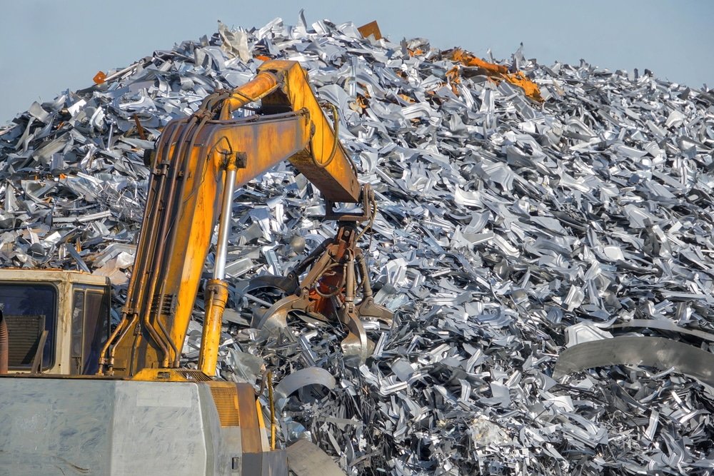 pile of steel scrap